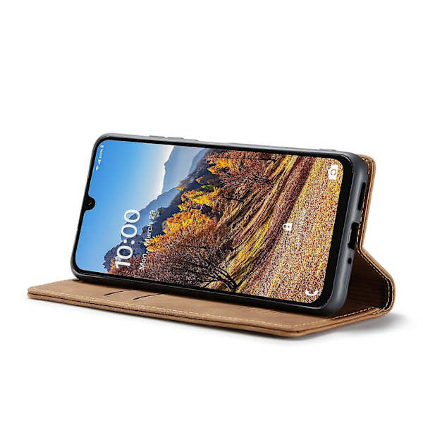 Til Samsung Galaxy A26 5G Case CASEME 013 Series Kortholder Stativ Læder Telefon Cover - Kaffe Multicolor Brown