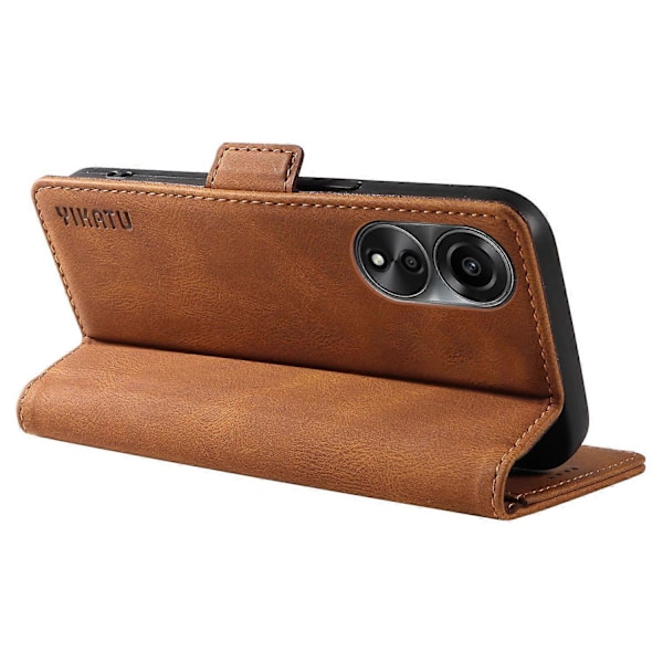 YIKATU YK-005 Oppo A78 4G PU-nahkalompakkokotelo, pehmeäpintainen jalustallinen suojakotelo Multicolor Style C