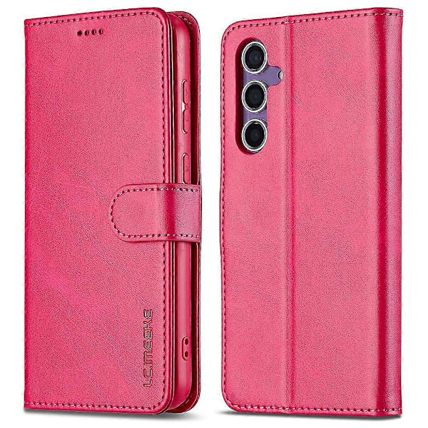 LC.IMEEKE Etui til Samsung Galaxy A16 5G/A16 4G Kalveskindsstruktur PU Læder Stand Wallet Telefon Cover Multicolor Style C