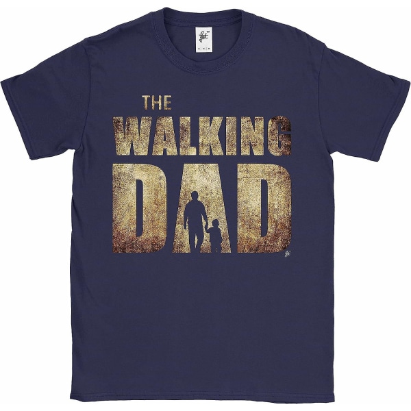 Fancy A Snuggle The Walking Dad Parodi Fader Son Zombies Herr T-shirt Navy L
