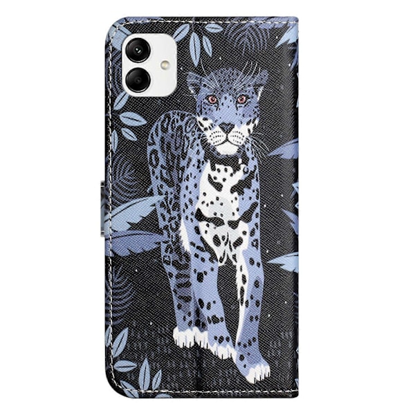 Til Motorola Moto G54 5G Etui Mønstertryk Anti-Drop PU Wallet Telefon Etui med Rem Multicolor Style A