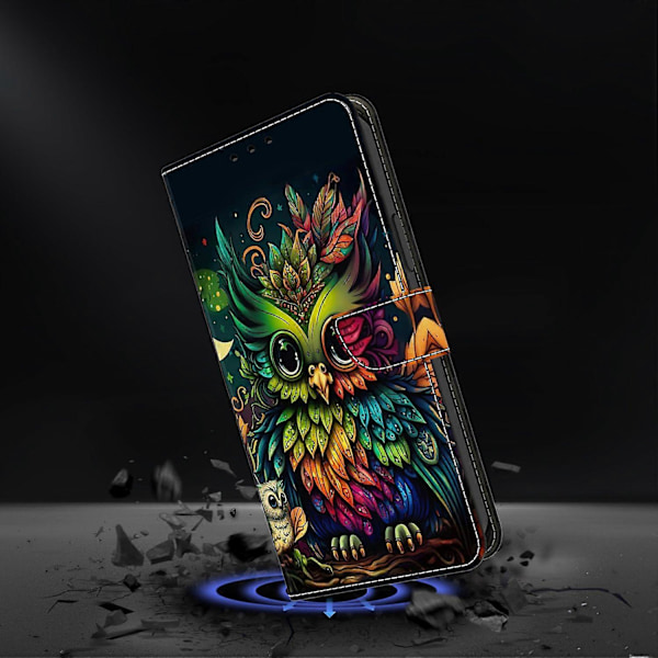 TPU+PU Läder Flip Fodral För Xiaomi Redmi 14C 4G/14R 5G/Poco C75 4G Mönstertryckt Multicolor Style L