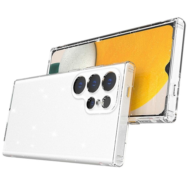 Samsung Galaxy S24 Ultra TPU -kotelo, glitterjauhe, läpinäkyvä puhelinkuori Multicolor Transparent