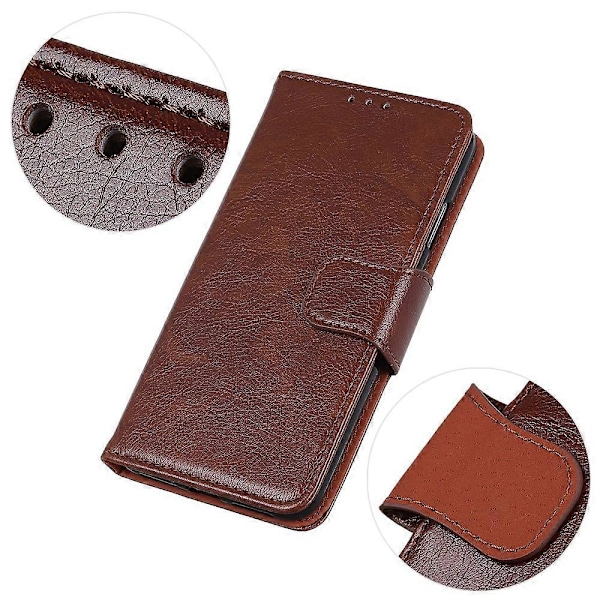 Til Samsung Galaxy A05 4G Etui Nappa Tekstur Spaltet Læder Foldbart Stativ Telefon Cover Multicolor Style D