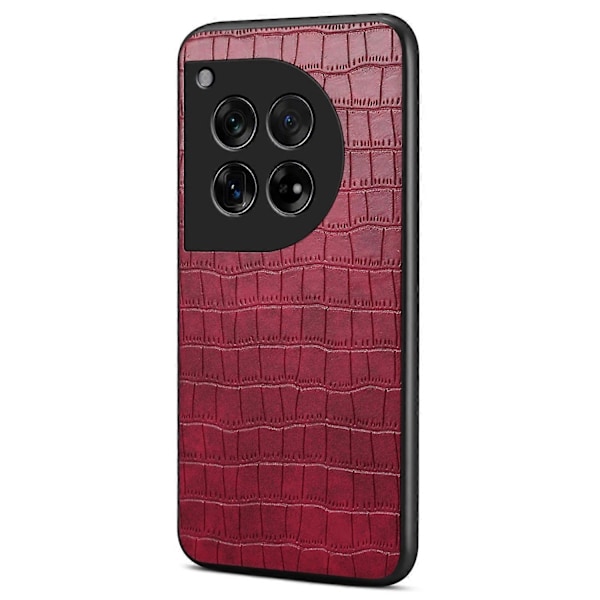 Reptåligt Skal för OnePlus Ace 3 5G/12R 5G Krokodiltextur Läder+TPU+PC Telefonskal Multicolor Style E