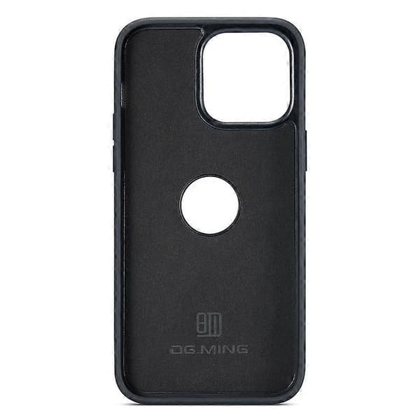 Til iPhone 15 Plus Cover Logo View Bagside PU Læder+PC+TPU Cover Multicolor Style C