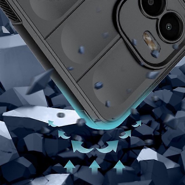 För Xiaomi Redmi A1 4G/A2 4G TPU Anti-fingeravtryck Mobiltelefon Baksida Skyddande Skal Multicolor Style H
