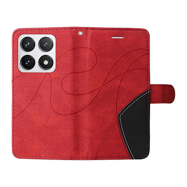 KT Leather Series-1 Xiaomi 14T Pro -puhelinnahkakotelo, värillinen, lompakkoteline Multicolor Style D