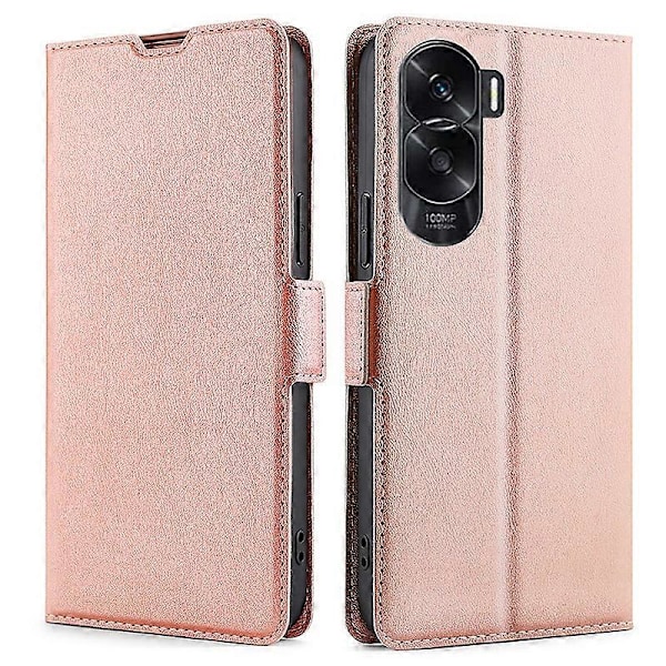 For Honor X50i 5G/90 Lite 5G PU Lær Kortholder Deksel Stativ TPU Indre Skall Telefonveske Multicolor Style C