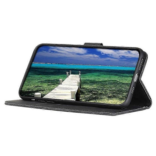 KHAZNEH PU Læder Stand Case Wallet Telefon Cover Retro Tekstur Shell til Oppo A58 5G/A78 5G Multicolor Style A