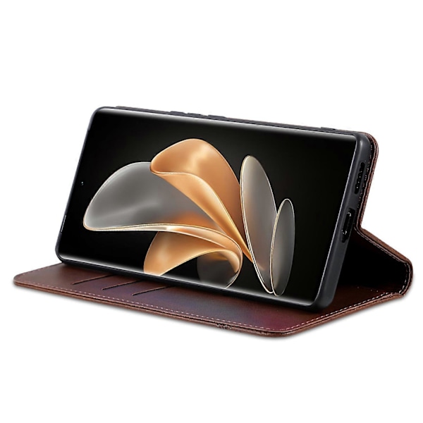 AZNS Fodral för vivo Y78+ 5G/Y78 5G Ställ PU Läder Plånboksfodral Flip Folio Telefonskal Multicolor Style C