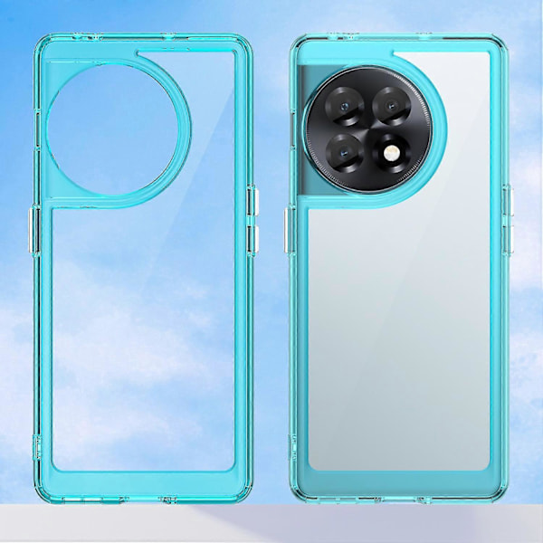 Transparent Skal för OnePlus Ace 2 5G/11R 5G TPU+Akryl Mobilskal Skyddande Fodral Multicolor Style E