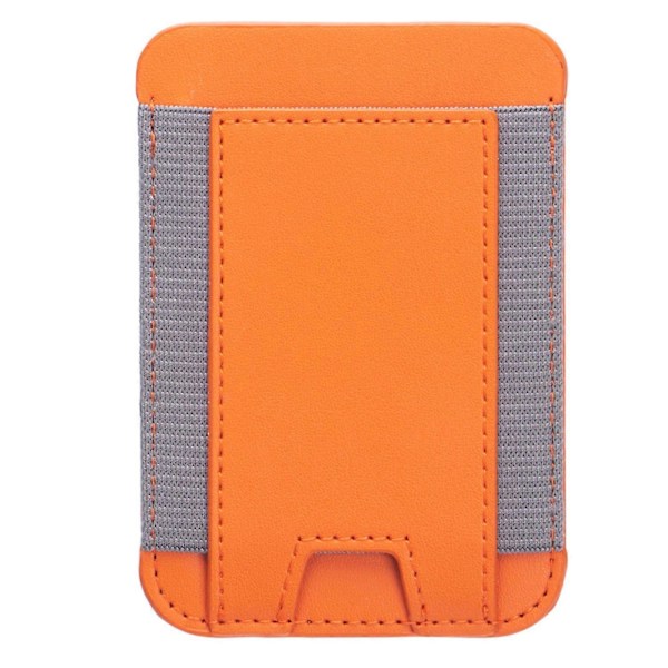 Typ K Stretchig Magnetisk Korthållare för iPhone 14/13/12-serien PU Läder Kort Kontantficka Multicolor Style A