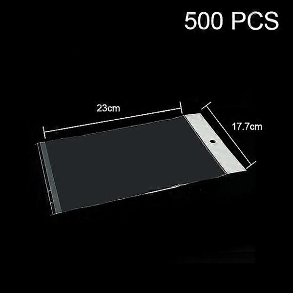 Type A 500 stk./parti Transparent PE Emballage Opbevaringsposer til Huawei Mate X2 Etuier Etc, Indvendig Størrelse: