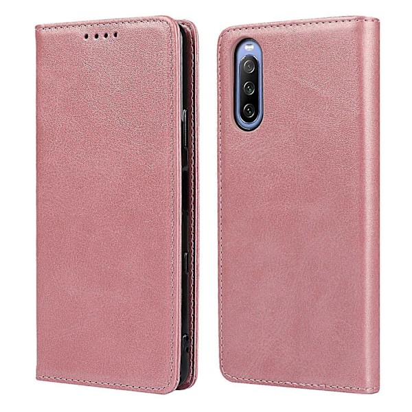 Magneettinen automaattisesti imeytyvä lompakkoteline nahkainen puhelinkotelo Sony Xperia 10 III 5G:lle