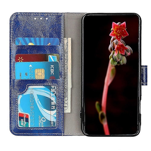 Lær Telefondeksel til Samsung Galaxy A05 4G Crazy Horse Tekstur Telefon Cover Multicolor Style B