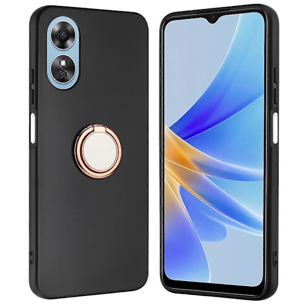 Skal för Oppo A18 4G/A38 4G med Ställ Magnetisk Bilhållare TPU Mobilskal Multicolor Style A