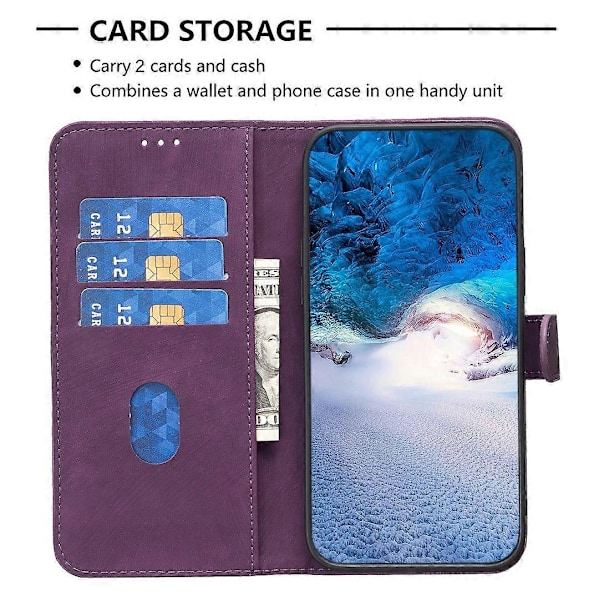 Til Samsung Galaxy A15 4G Etui Præget PU Læder Telefon Standpung Cover Multicolor Style B