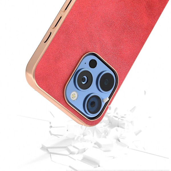 iPhone 16 Pro -kotelo, galvanointi, puhelinkuori, lehmännahkakuvio, PU+TPU-suojakotelo Multicolor Style C