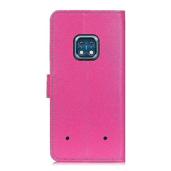 Litchi Textur PU Läder Plånbok Flip Ställ Skyddande Telefonfodral för Nokia XR20