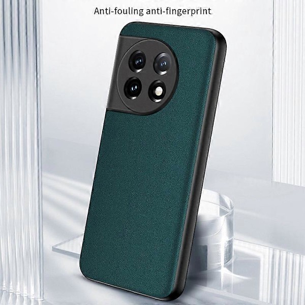 Til OnePlus 11 5G Stødsikkert Bagcover Ultratyndt PU Læderbelagt PC Telefoncover Multicolor Style A