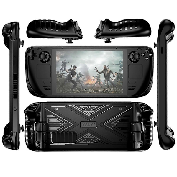 Skyddsfodral för Steam Deck Handhållen Spelkonsol Stötsäkert TPU-skydd Ergonomisk Design