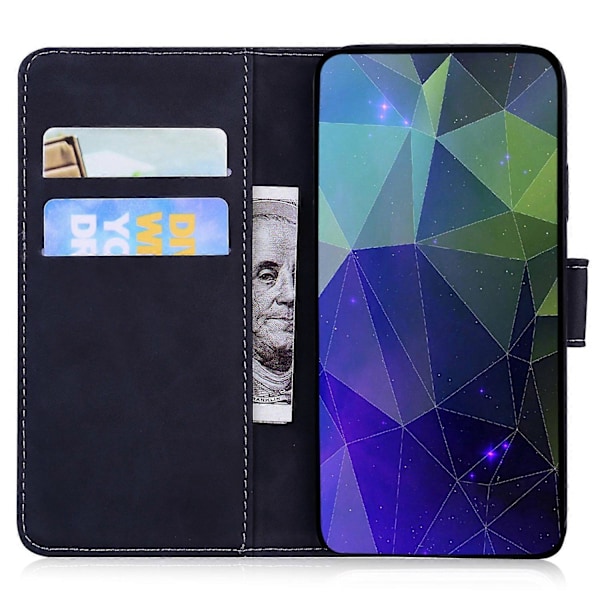 Til Realme 13+ 5G Stand Case PU Læder Telefon Cover Sommerfugl Trykt Multicolor Style A