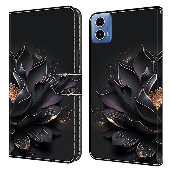 Til Motorola Moto G45 5G/G34 5G Etui PU Læder 3D Mønster Pung Telefon Cover med Ståfunktion Multicolor Style H