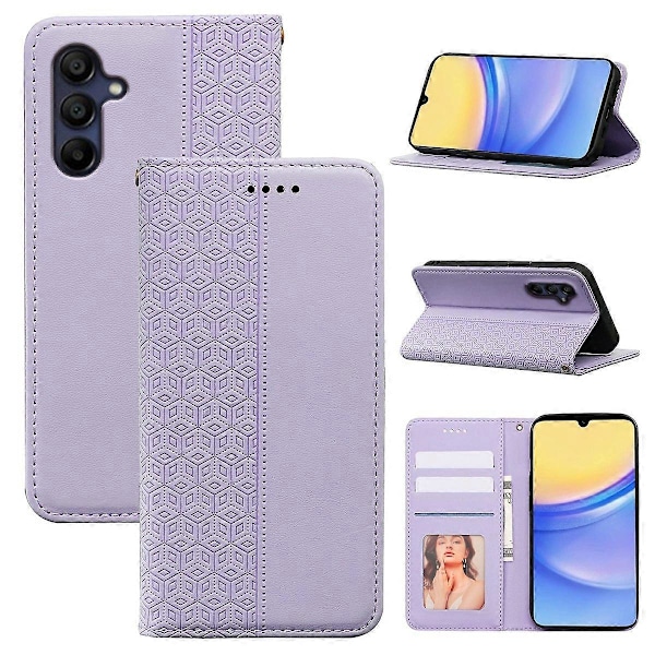 Plånboksfodral för Samsung Galaxy A26 5G Stark Magnetisk Rutmönster Präglat Läder Flip Multicolor Style F