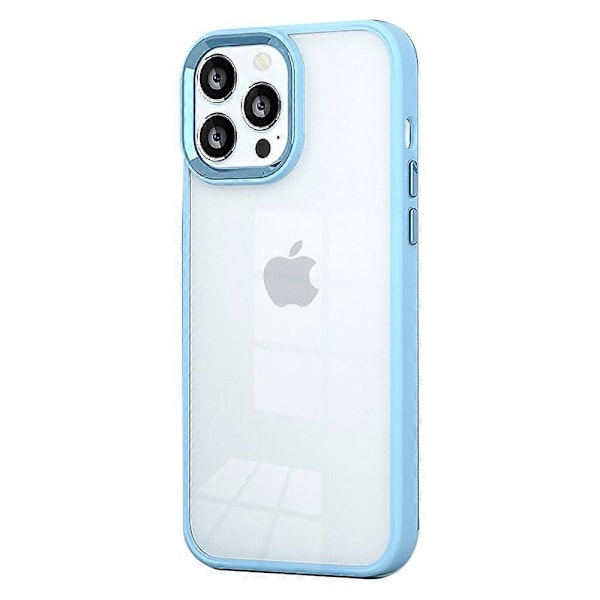 För iPhone 15 Pro Godisfärg Hög Transparens TPU+PC Mobilskal Hudvänligt Baksida Multicolor Style C