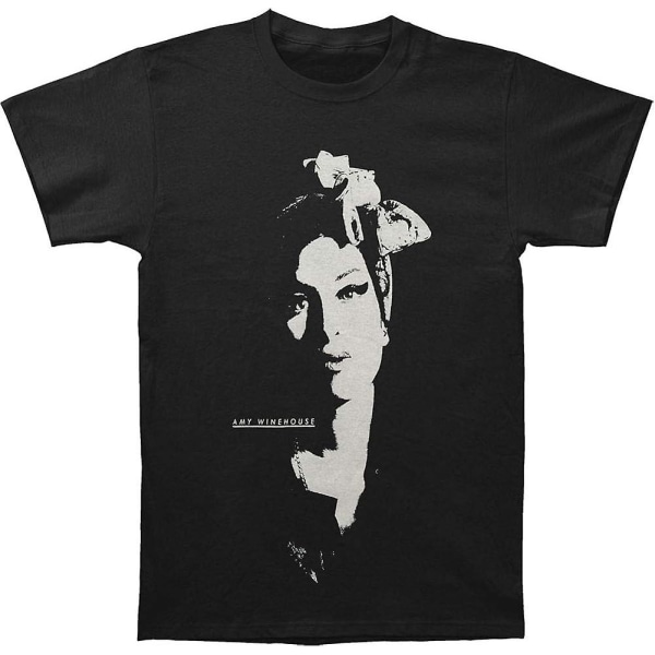 Amy Winehouse Herrscarf Porträtt Kortärmad T-shirt - vuxen, 3xl Black S