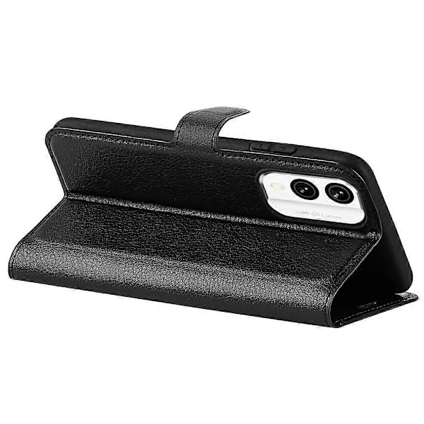 För Nokia X30 5G PU Läder Telefonfodral Litchi Textur Plånbok Skyddande Telefonställ Skydd