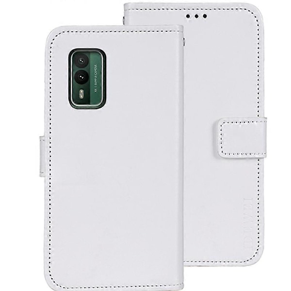 IDEWEI Lommebokdeksel til Nokia XR21 med Crazy Horse-tekstur, stativ og anti-fall skinnbeskyttelse Multicolor Style F