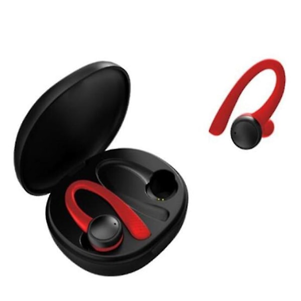 Rött trådlöst headset Bluetooth headset In-ear Earbud 5.0 Gaming Headset