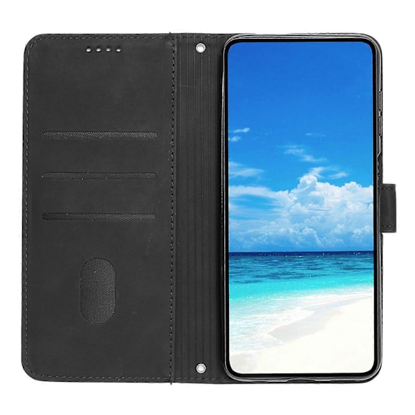 Til Motorola Edge 50 Pro 5G Etui Ridsefast PU Læder Stand Telefon Cover Multicolor Style A