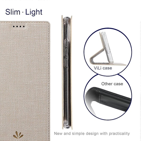 VILI DMX -sarjan puhelimen nahkakotelo Xiaomi 13 5G:lle, korttipidike, jalusta, matkapuhelimen suojus Multicolor Style E