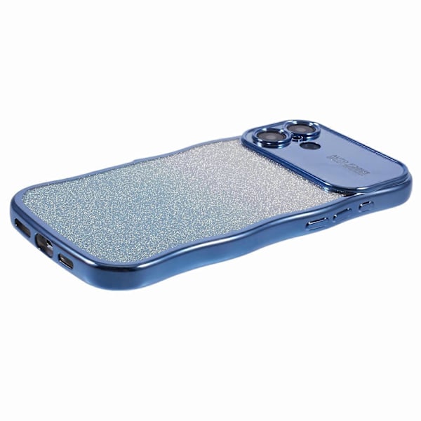 iPhone 16 -kotelo Gradient Glitter TPU -puhelinkuori sähköpinnoitetulla kiharakehyksellä Multicolor Style E
