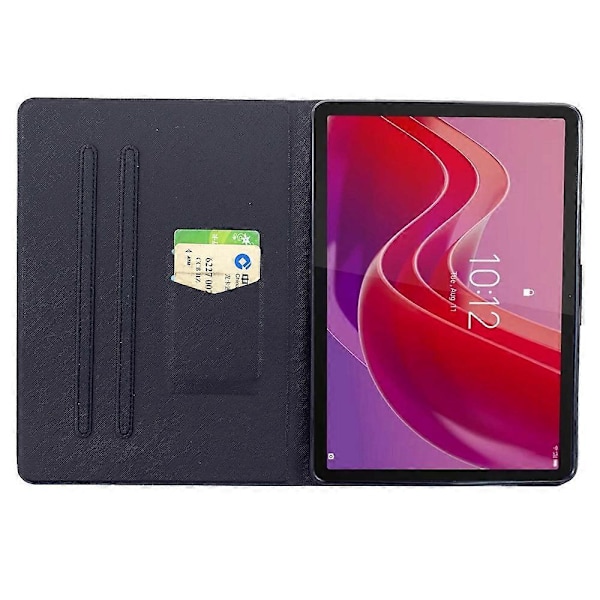 Stativdeksel med mønstertrykk for Lenovo Tab M11/Xiaoxin Pad 11 2024, nettbrett skinndeksel med Auto Wa Multicolor Sakura Panda