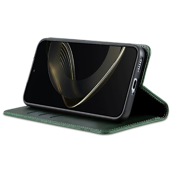 AZNS Samsung Galaxy A26 5G -kotelo, lehmännahkakuvioinen PU-nahkainen lompakkopuhelinkotelo- Multicolor Green