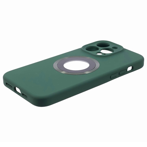 Til iPhone 14 Pro Silikone+PC Slim Cover Kompatibelt med MagSafe Logo Visning Stødsikkert Telefoncover Multicolor Style K