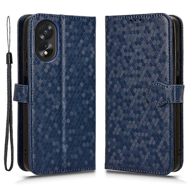 Oppo A38 4G -kotelo PU-nahkaa, painettu, taitettava jalusta, matkapuhelinkotelo Multicolor Style A