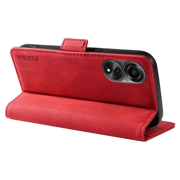 YIKATU YK-005 Oppo A78 4G PU-nahkalompakkokotelo, pehmeäpintainen jalustallinen suojakotelo Multicolor Style H
