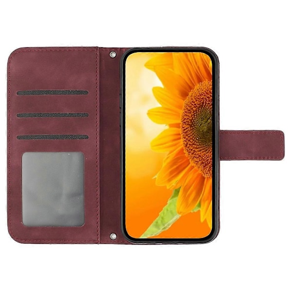 Til Xiaomi 14 Pro Etui Hud-berørings Wallet Stand Læder Cover med Skulderrem Multicolor Style E