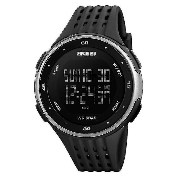 Skmei 1219 Men Multi-function Electronic Watch Blue Silver