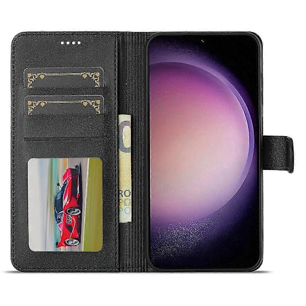 LC.IMEEKE Fodral för Samsung Galaxy A16 5G/A16 4G Kalvtextur PU Läder Ställ Plånbok Telefonskydd Multicolor Style A