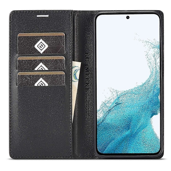 LC.IMEEKE Samsung Galaxy S25+ -kotelo, hiilikuitukuvioinen puhelinkuori, jalusta ja korttipidike Multicolor Vertical Stripe