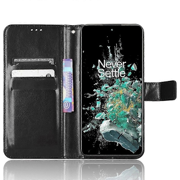 Etui med stativ til OnePlus 10T 5G/Ace Pro 5G, PU-læder + TPU Anti-slid Anti-fald Telefonpung Shell
