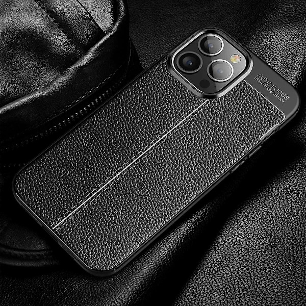 Mjukt TPU Litchi Textur Telefonskal för iPhone 13 Pro Max