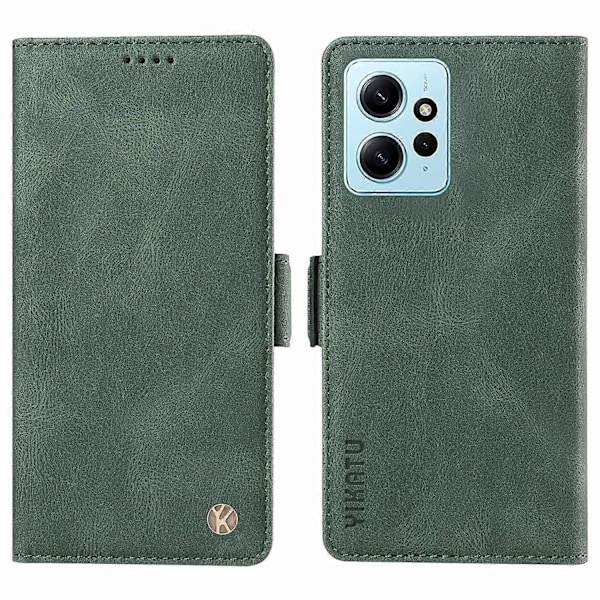 YIKATU YK-005 Til Xiaomi Redmi Note 12 4G Hud-berørings Telefon Cover PU Læder Wallet Stand Shell Multicolor Style D