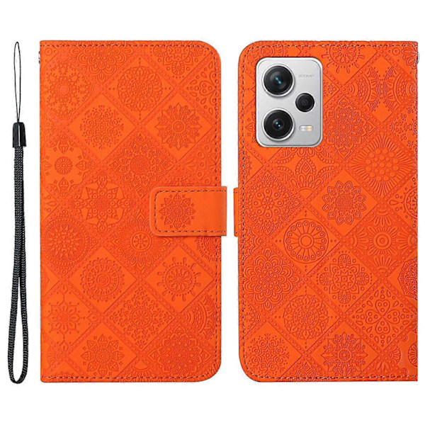 För Xiaomi Redmi Note 12 Pro 5G/Note 12 Pro Speed 5G/Poco X5 Pro 5G Läder Telefonskal Multicolor Style E